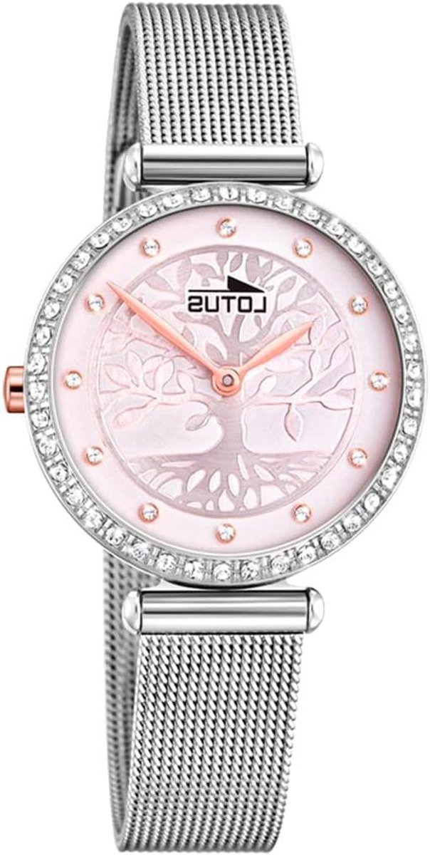 Dameshorloge - Pols horloge - Dagelijks gebruik - Met kristallen - 29 mm kast - Zilver roze