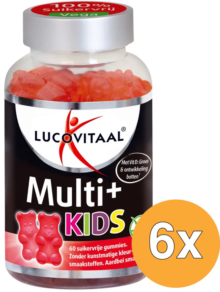 6x Lucovitaal Multi+ Kids (60 gummies)