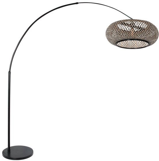 Steinhauer Rotan booglamp Sparkled zwart