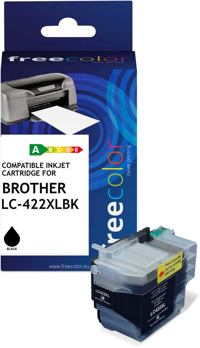BROTHER LC-422XLBK - comp. ink cart FREECOLOR - HC- Bl 60ml