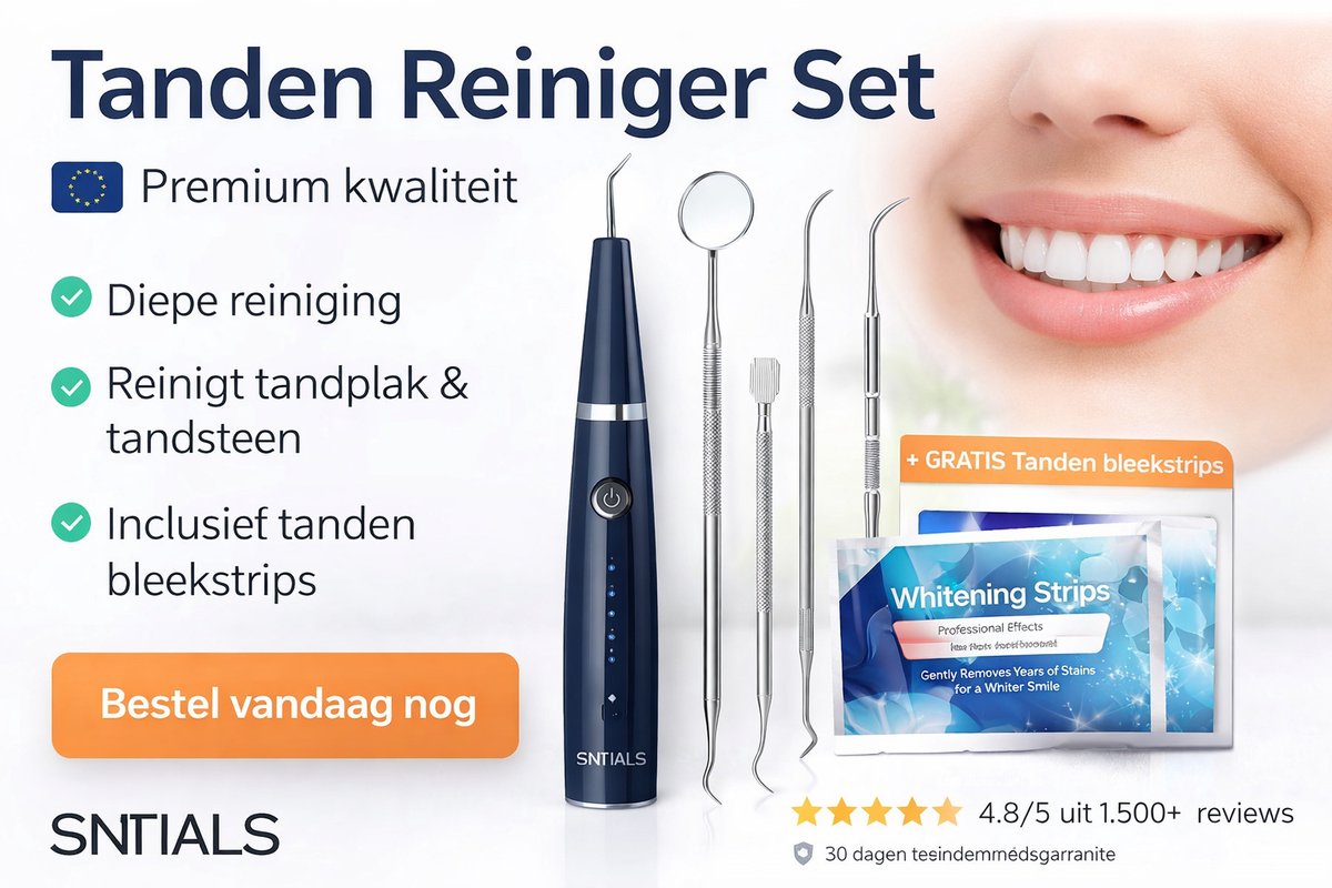 SNTIALS® - Elektrische Tandsteenverwijderaar - 5 Intensiteitsstanden - Oplaadbaar
