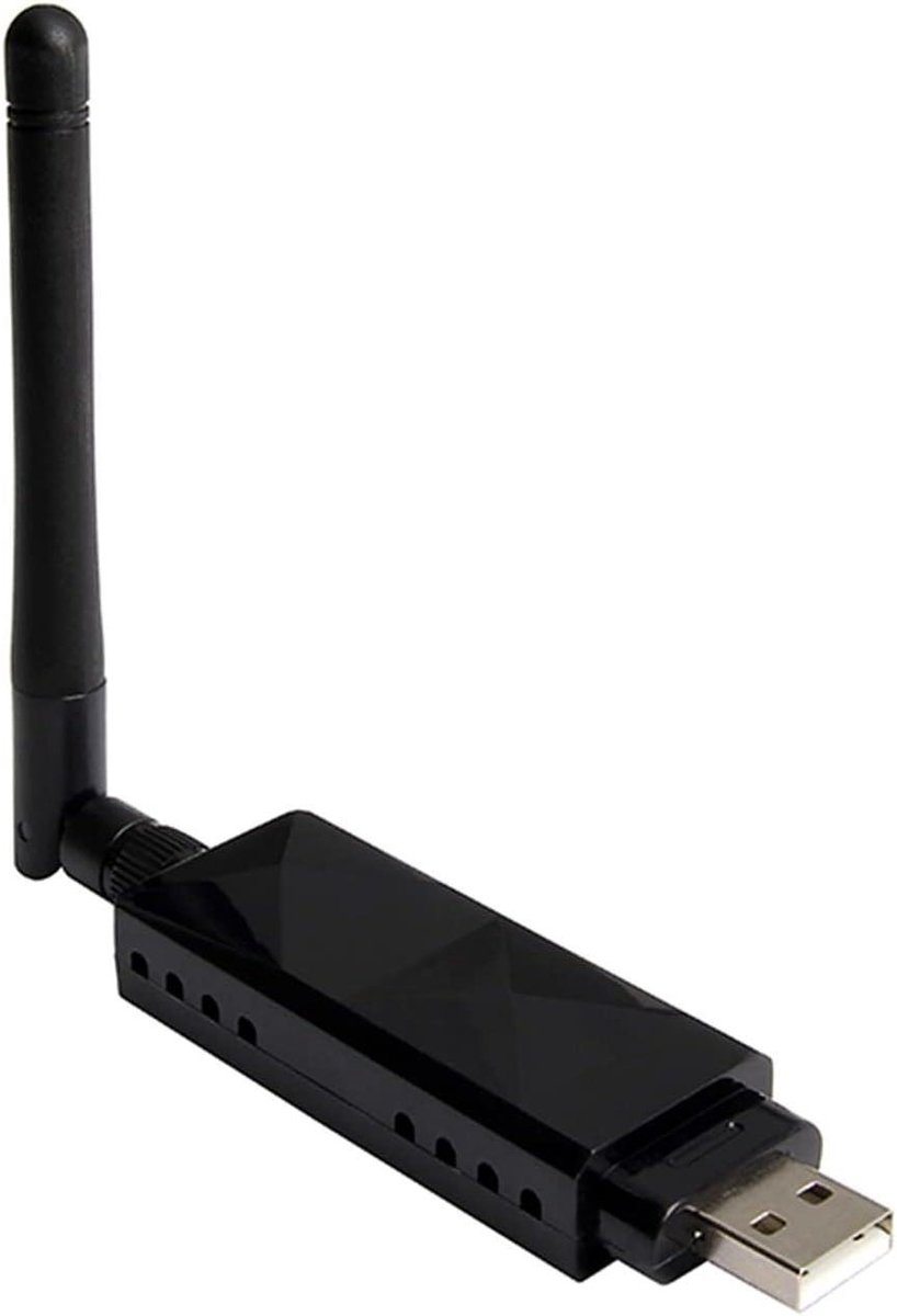 Draadloze Netwerkadapter - Wifi Dongle - Internet Toegang - Verstelbare Antenne - 36 Gram - Zwart