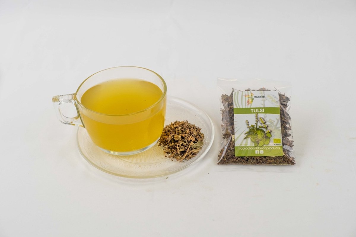 Tulsi Kruidenthee – Biologisch – Cafeïnevrije Kruidenthee – Losse Kruidenthee – 20g