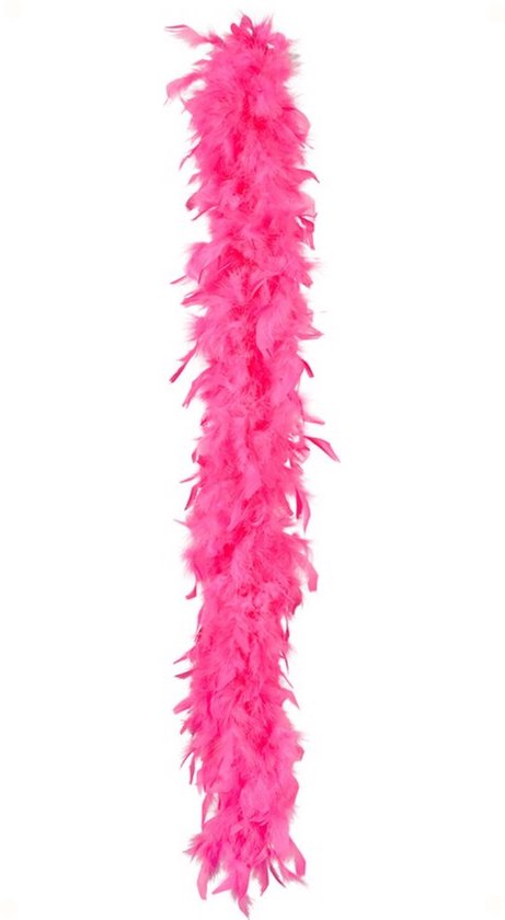 Boland - Boa 50 g neonroze Roze - Volwassenen - Unisex - Showgirl - Glitter and Glamour