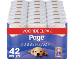 Page® toiletpapier - Kussenzacht wc papier - 42 rollen - Ultiem comfort - Voordeelverpakking