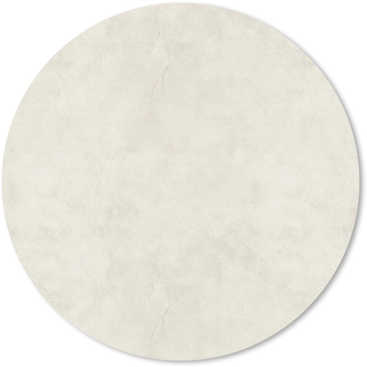 Muismat rond 40x40 cm - Mousepad Crème - Egaal - Beton print - Ronde muismatten