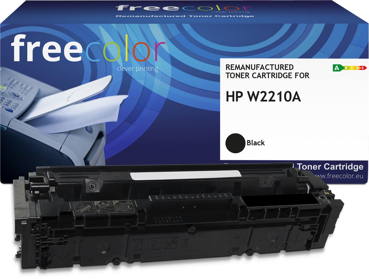 Freecolor - Vervangt HP 207A (W2210A) Toner - Zwart - 1.350 pagina's - Compatible
