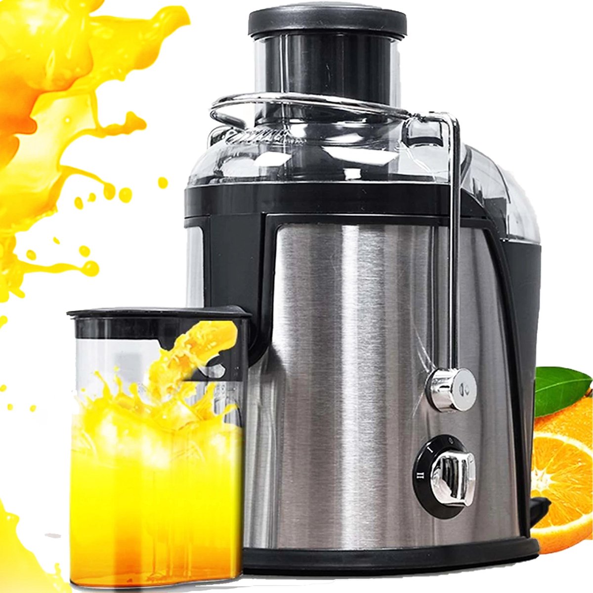 smoothie Blender - Mixer - Brede Voerbak - Dual Speed - groentepers - snelle sapcentrifuge - Slowjuicer voor Groenten & Fruit thumbnail 3