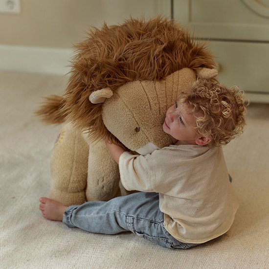 Little Dutch Safari Friends Knuffel Leeuw - 60 cm van Little Dutch — afbeelding 4
