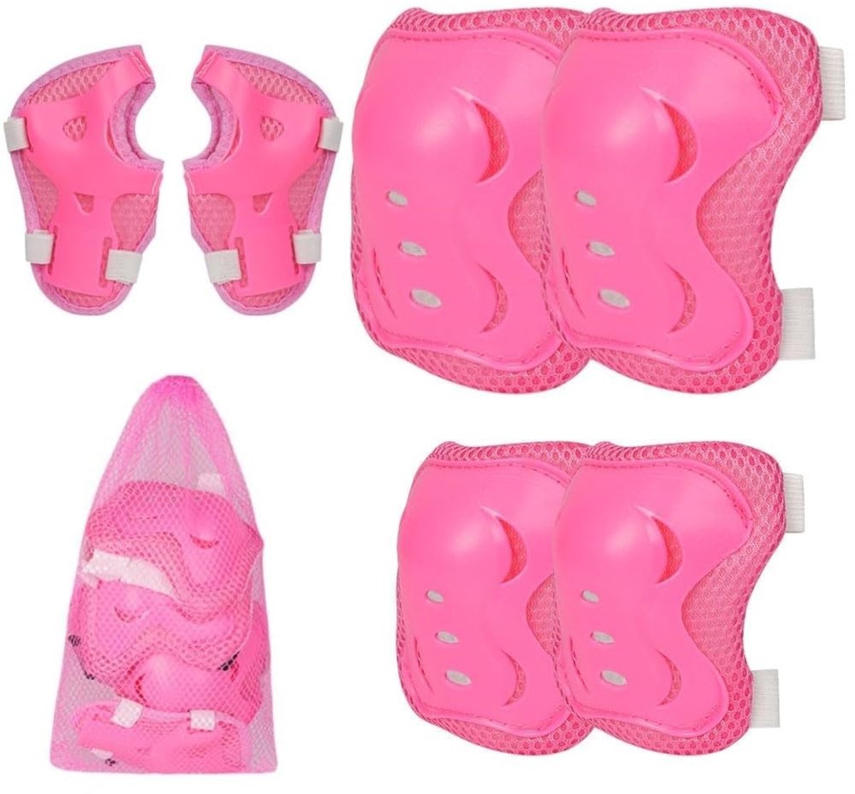 ONF3 - Kniebeschermers - Beschermende uitrustingset - Comfortabel en eenvoudig te installeren - Unisex-Jeugd - Ideaal voor scooter, skateboard e...