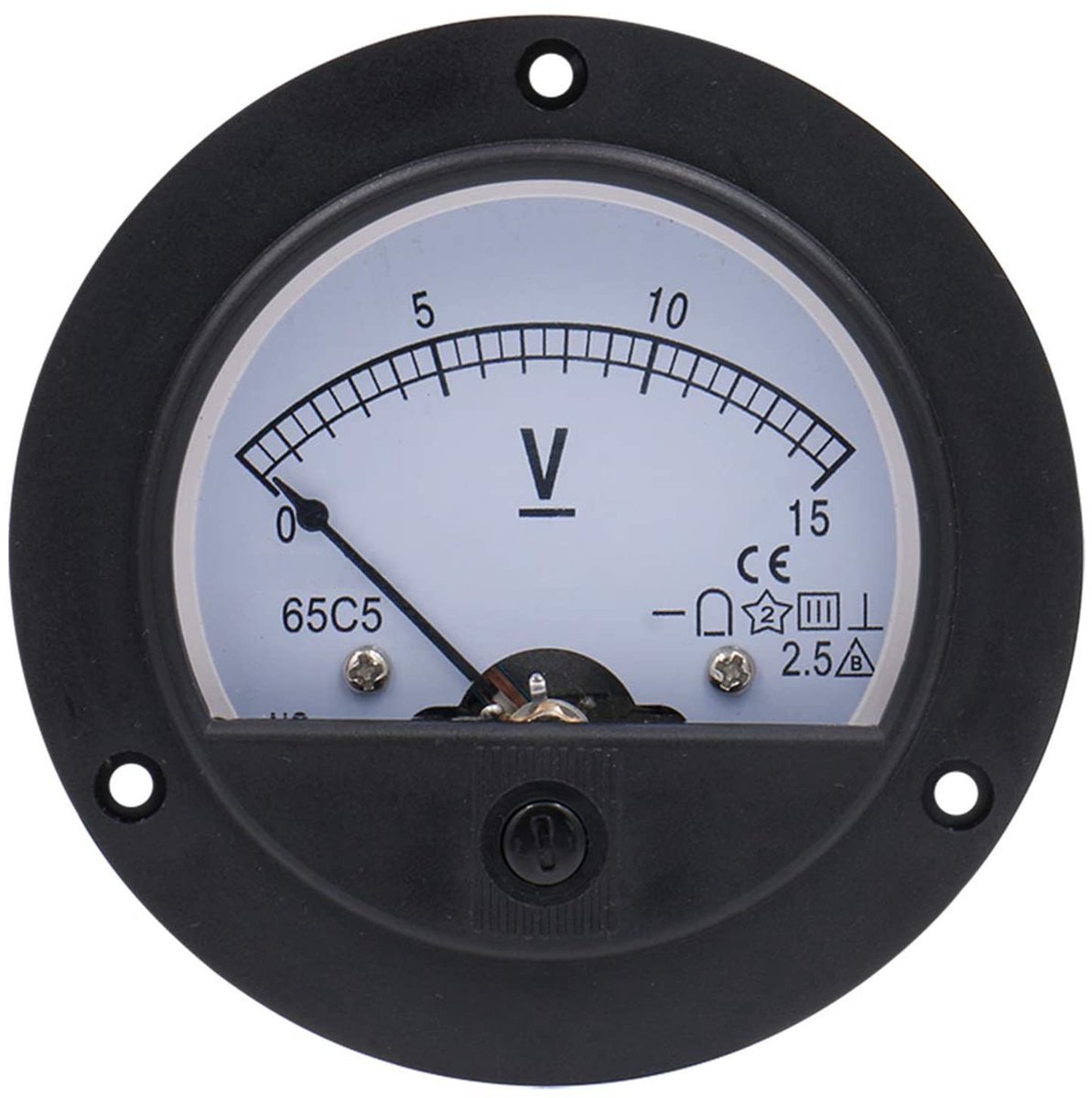 Store_8 - DC 0-15V Analoge Paneelmeter - Analoge Voltmeter - Schokbestendig en Slagvast - Wit en Zwart - Nauwkeurig en Betrouwbaar - Geschikt voor ...