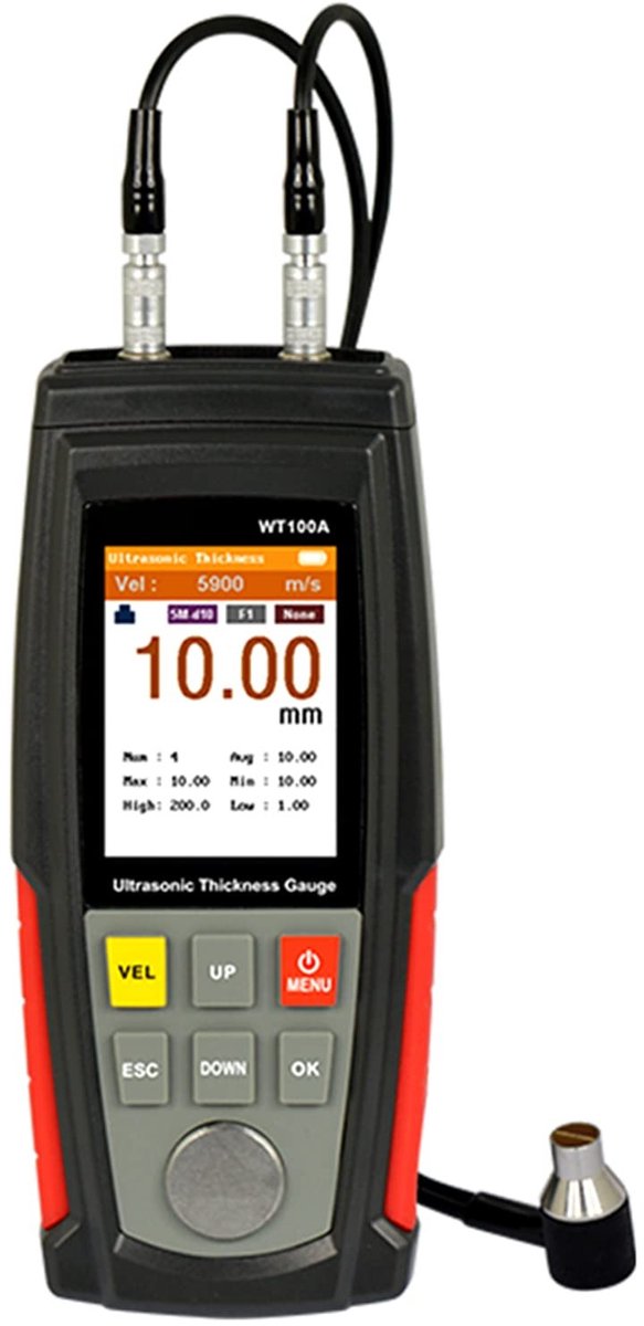 ONF3 - Ultrasoon diktemeter - Digitale diktemeter - Handmatig meten - 1-225 mm - Professioneel en nauwkeurig - Voor metaal en kunststof