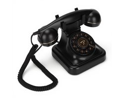 aladdien - Vintage Vaste Telefoon - Retro Telefoon - Ouderwets Design - Bureautelefoon - Schijfknop - Ideaal voor Thuis - Klassiek Model