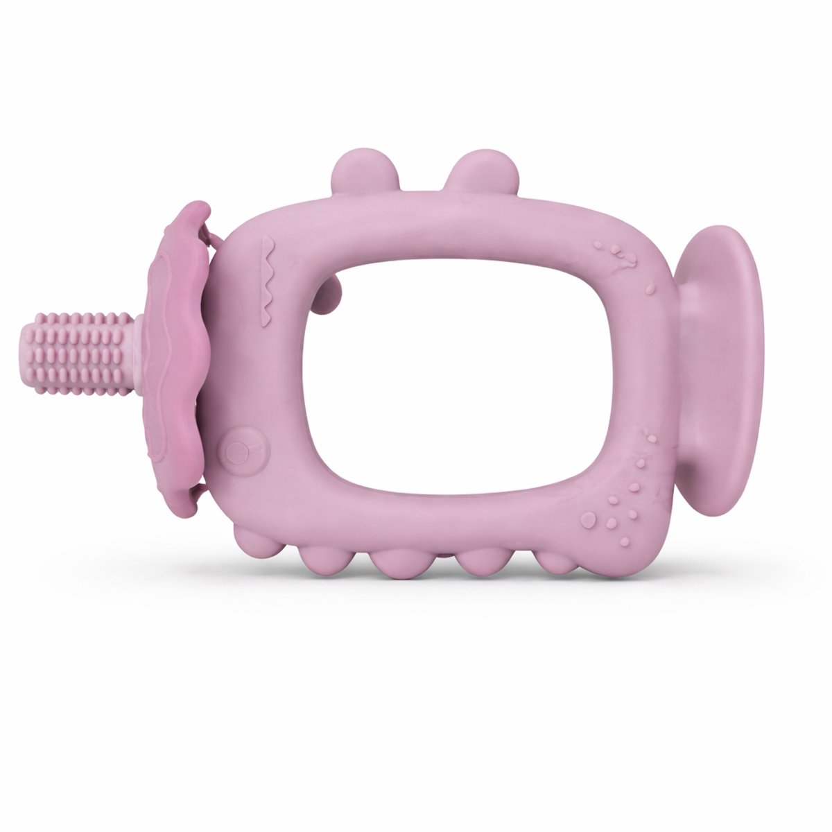 Kahil - Baby Bijtring - Siliconen - BPA Vrij - Zacht - Roze - Ergonomisch Babyspeelgoed -Tandjes