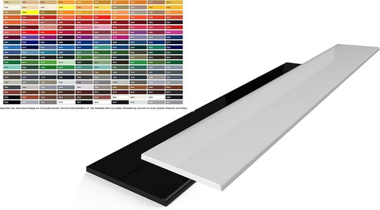 Aluminium platte stang - Aluminium profiel vlak - Constructie toepassingen - Gepoedercoat - 100 x 3 x 1500 mm — afbeelding 3