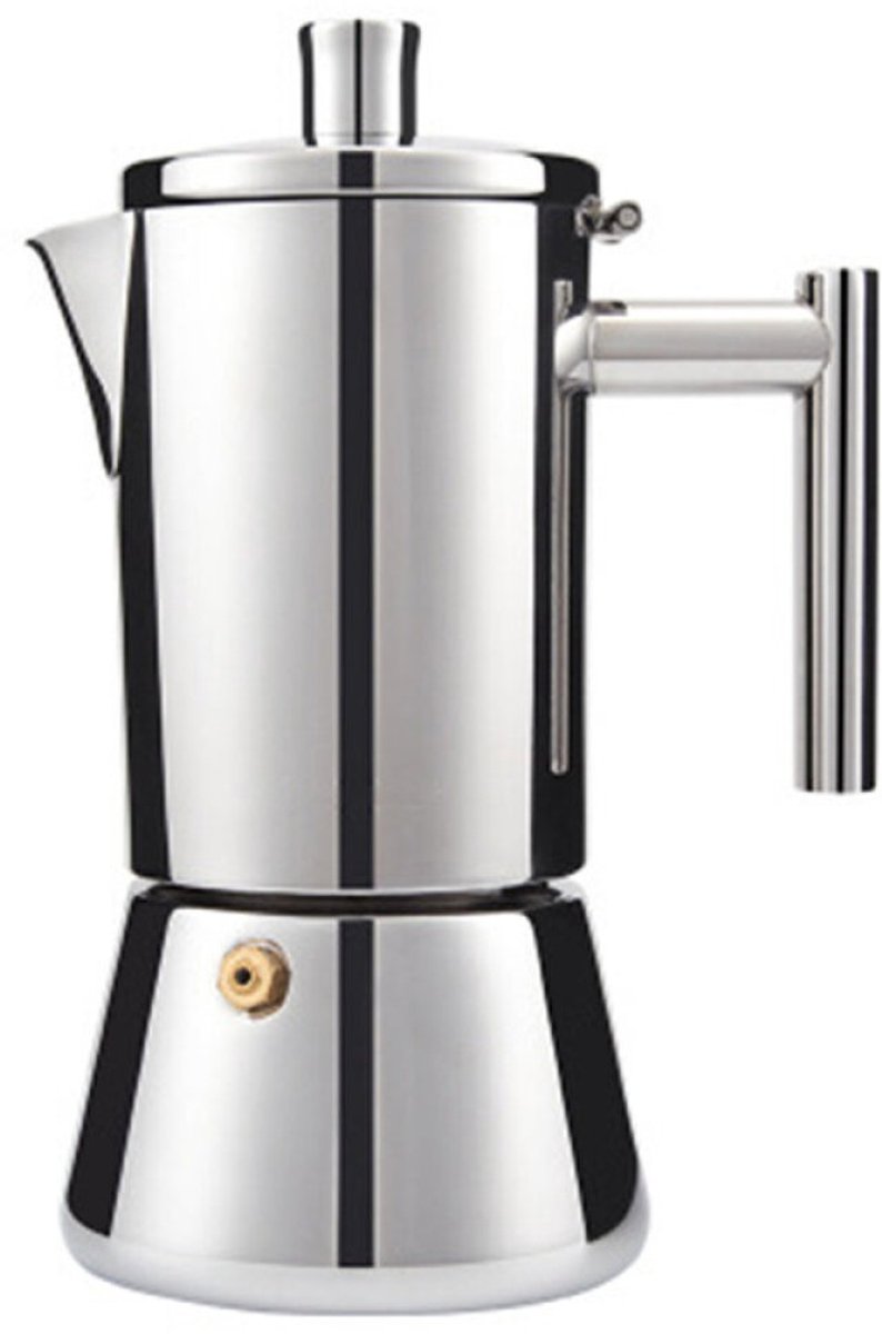 Moka Pot 500 ml – RVS Espressopot voor Fornuis – Geschikt voor Inductie, Gas en Keramisch – Geyser Koffiezetter