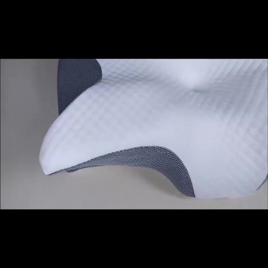 Ademvrij Hoofdkussen - Vlinderkussen - Zwart Anti Snurk - CPAP Kussen - Orthopedisch Traagschuim Nekkussen - Ergonomisch Vlinder Slaapkussen - Cervicaal Hoofdkussen - Memory Foam Voor Nekklachten - Comfortabel Bedkussen