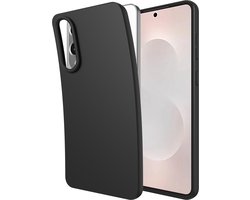 Just in Case hoesje geschikt voor Samsung Galaxy S25 Edge Hoesje Siliconen - Flexibele 100% GRS Case - Zwart