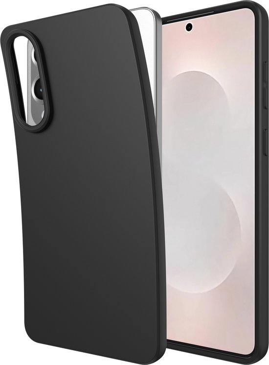 Just in case Soft Design Samsung Galaxy S25 Edge Back Cover Zwart