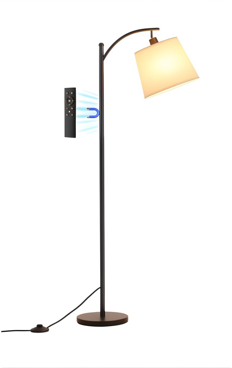 DnA® Booglamp - Vloerlamp - Lampenkap - Booglampen Dimbaar - Booglampen Staand Vloerlamp - Beige/Zwart - 40cm x 13cm x 32cm