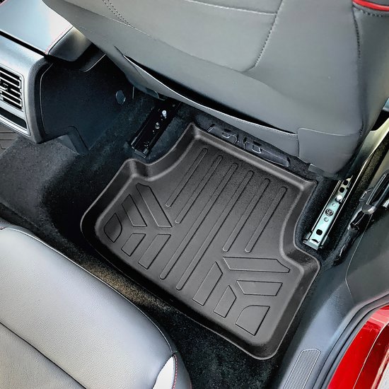 Smartliner 3D Vloermatten Set Voor- en Achterrij Volkswagen Golf 2012-2020, Golf GTI, Golf R 2013-2020 - Zwart - Precisiepasvorm - Weerbestendige Bescherming