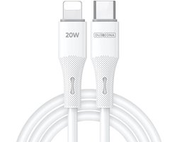 Duzzona A10 20W USB-C naar Lightning Kabel Power Delivery 1M Wit
