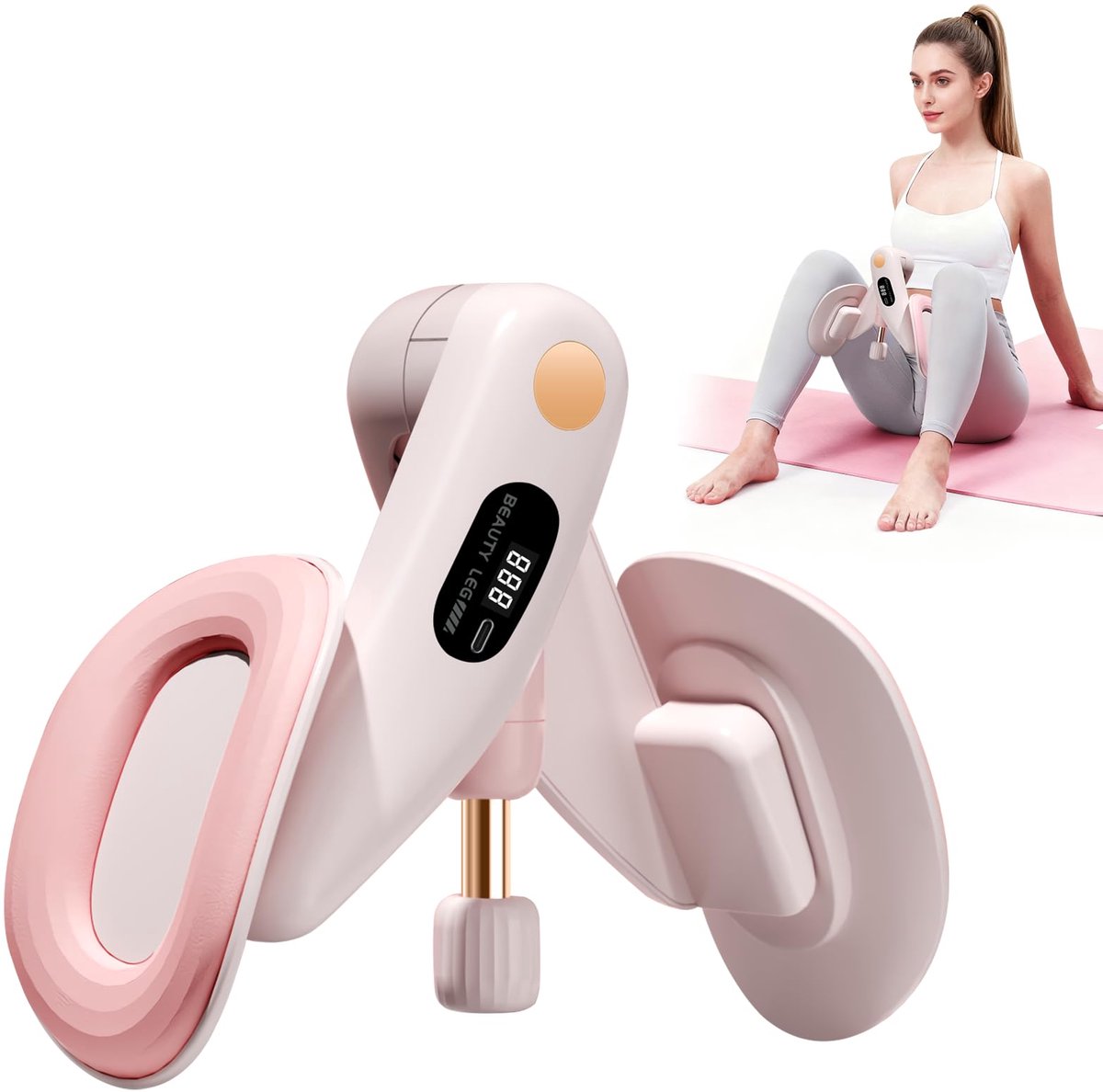 carmdering - Beckenbodentrainer - Fitnessgerät - Einstellbar 7-16kg 360° Drehung - Für Zuhause Training - Für Frauen Fitness
