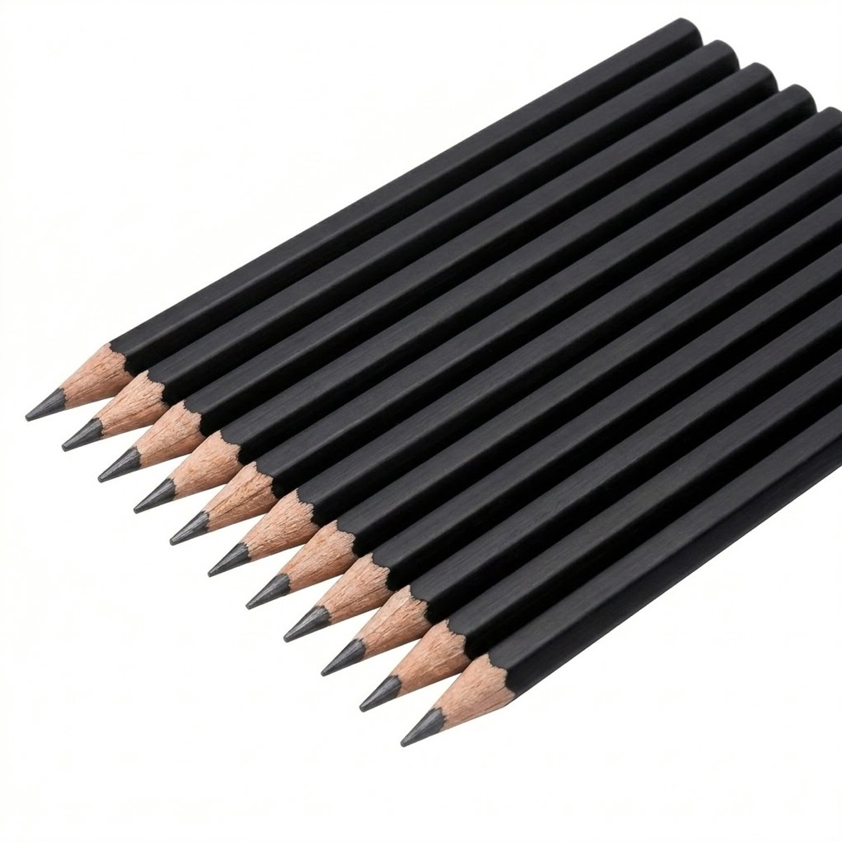 Zwart grafietpotloden set 12 stuks tekenpotloden 2H tot 8B houten potloden voor kinderen en volwassenen professioneel tekenen schetsen en arceren potloodset