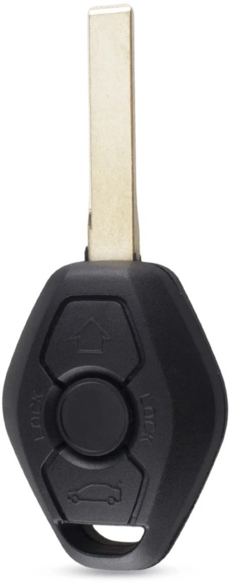 XEOD Autosleutelbehuizing - sleutelbehuizing auto - sleutel - Autosleutel / Geschikt voor: BMW 3 knops