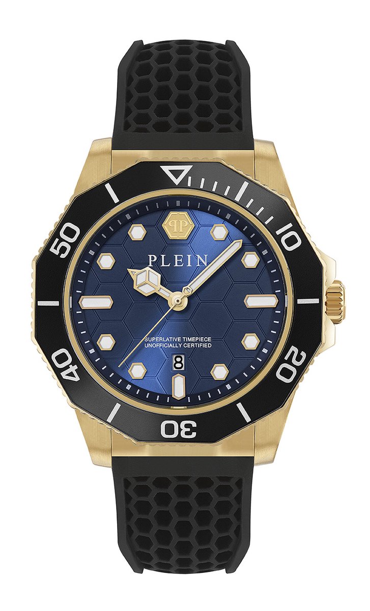Philipp Plein Aquastorm PW2GA0226 Horloge - Siliconen - Zwart - Ø 44 mm
