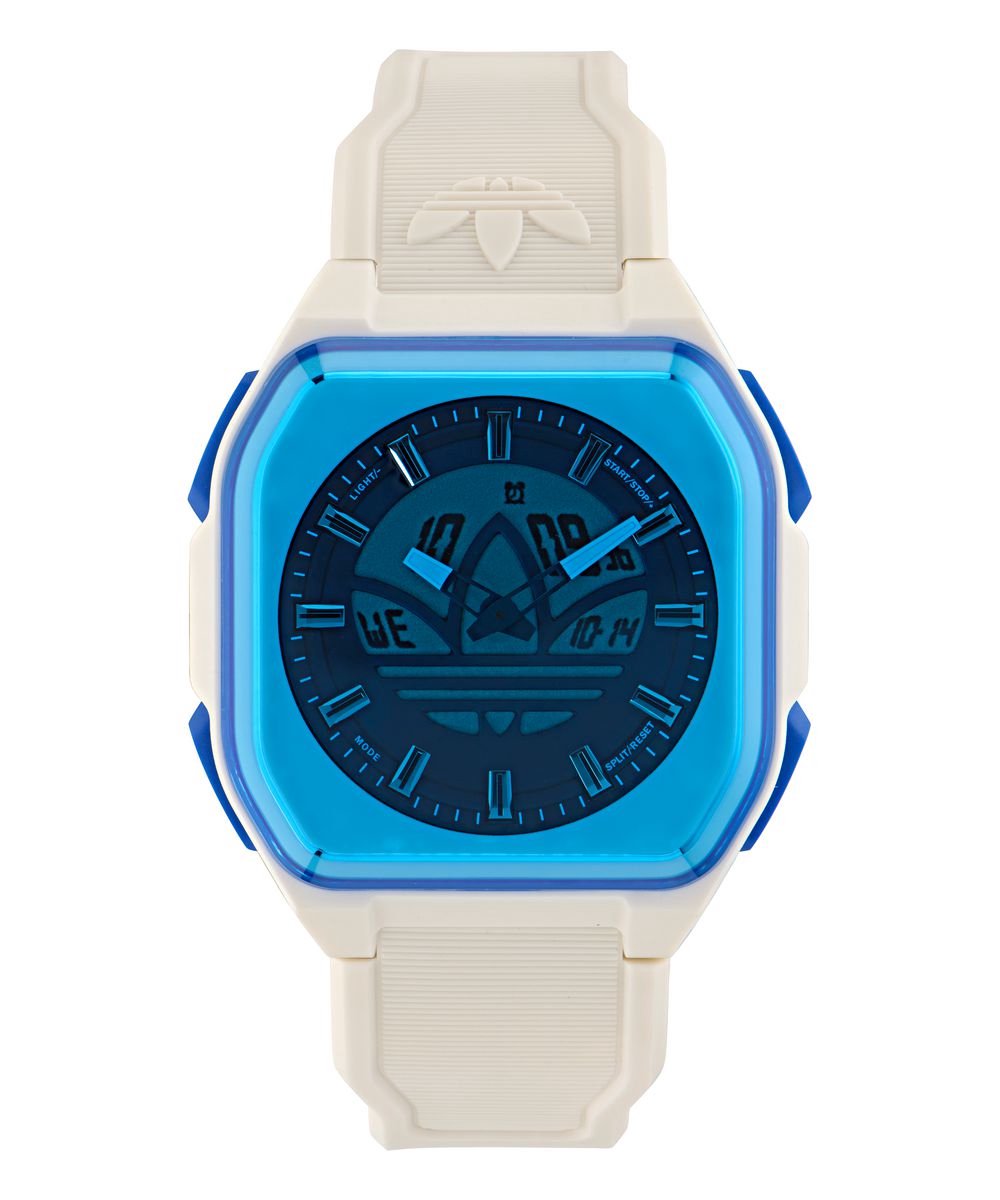 Adidas Originals City Tech Six AOFH26019 Horloge - Resin - Wit - Ø 45 mm
