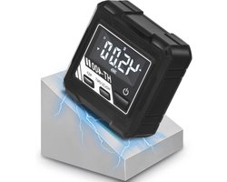 Digitale hoekmeter met magnetische basis, digitale waterpas met LCD-scherm voor houtbewerking en klussen, nauwkeurige hellingsmeter voor precisiewerk