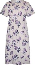 GAUBERT® Essential Dames Nachthemd Korte Mouw - Premium Gekamd Katoen - Bloemetjes - Beige - Maat M - GB-6818