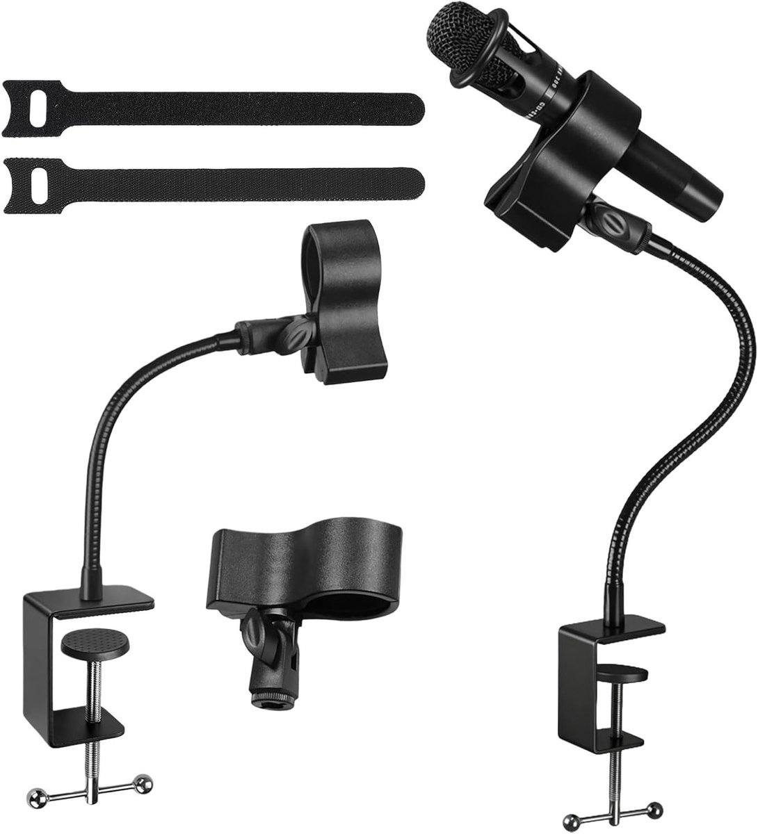 Verstelbare Microfoonarm van 50 cm met Flexibele Gooseneck en Metalen Clip voor Opname en Live Gebruik in Kantoor en Studio