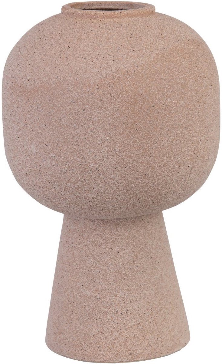 Mica Decorations Mica vaas beige 21 cm hoog