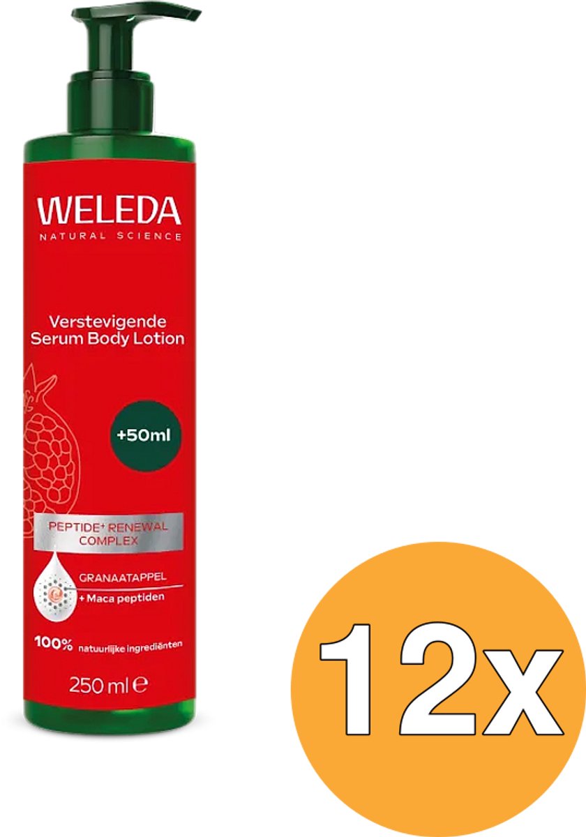 12x WELEDA Verstevigende Serum Body Lotion Granaatappel (250 ml)
