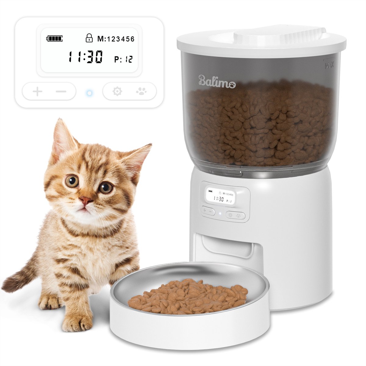Balimo Voerautomaat - Automatische voerbak - 3L - Balimo - €36,98