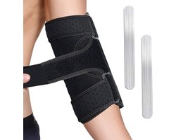 Verstelbare Elleboogbrace voor Cubitaal Tunnel Syndroom & Ulnariszenuw – Nachtspalk voor Tenniselleboog, Tendinitis en Pijn, Comfortabele Stabilisator voor Mannen en Vrouwen