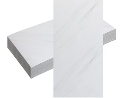 20 Stuks Zelfklevende Douchetegels Marmerlook 30x60 cm – Waterdichte XPE Schuim Wandstickers voor Badkamer & Keuken – Moderne Marmerdesign Tegelfolie