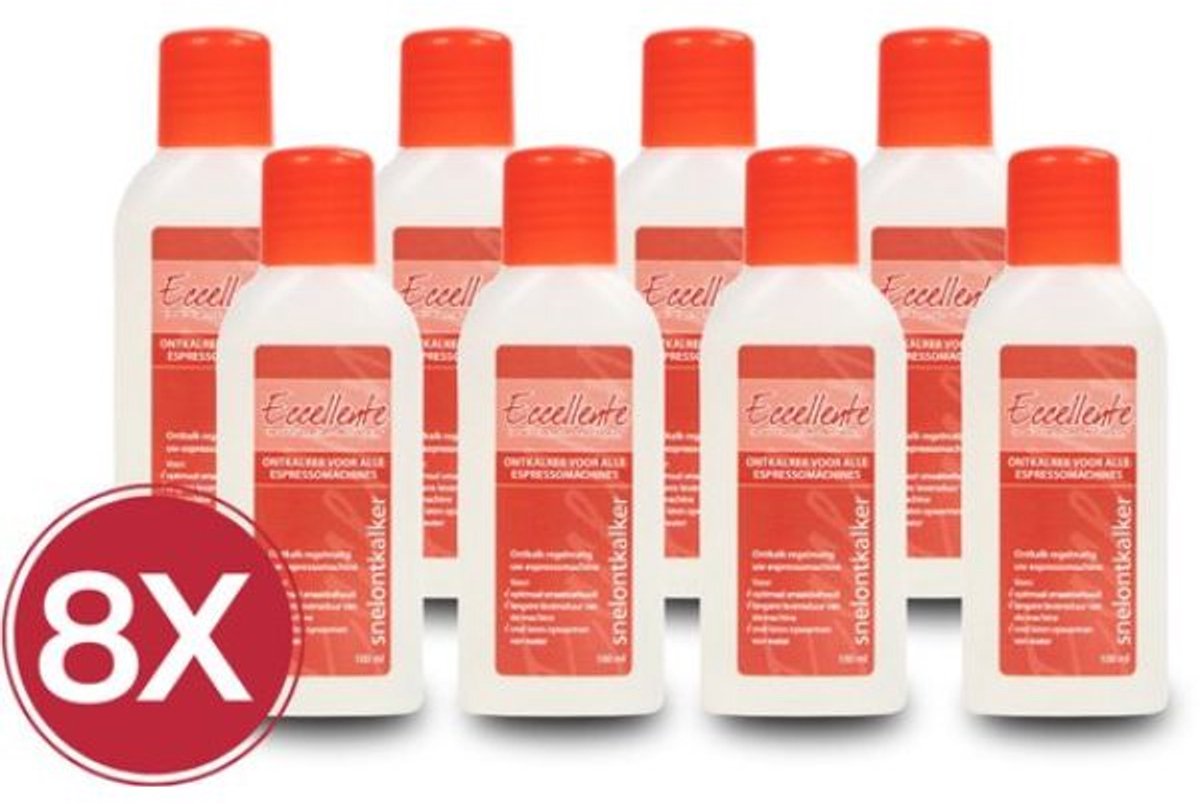 Eccellente Ontkalker voor Sage – 8x 100 ml – Ontkalken Sage Koffiemachine – Descaler Sage
