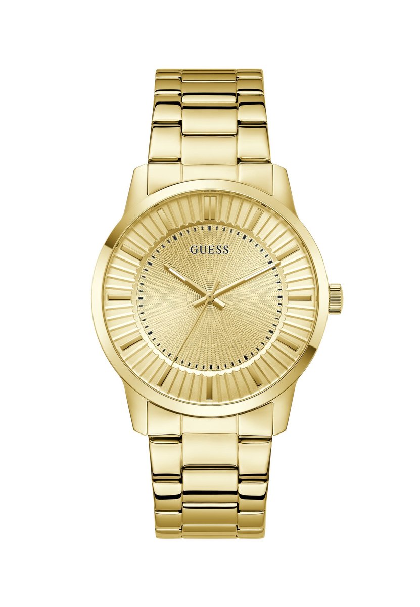 Guess Emmett Quartz Analoog Horloge Gold Tone Kast: 100% Roestvrij Staal | Armband: 100% Roestvrij Staal 42 mm GW1050G2, GW1050G4, GW1050G6