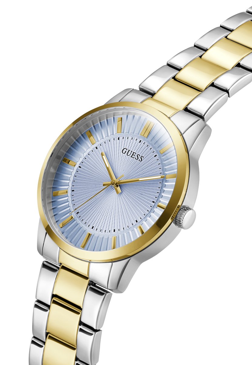 Guess Emmett Quartz Analoog Horloge Tweetoon Kast: 100% Roestvrij Staal | Armband: 100% Roestvrij Staal 42 mm GW1050G2, GW1050G4, GW1050G6