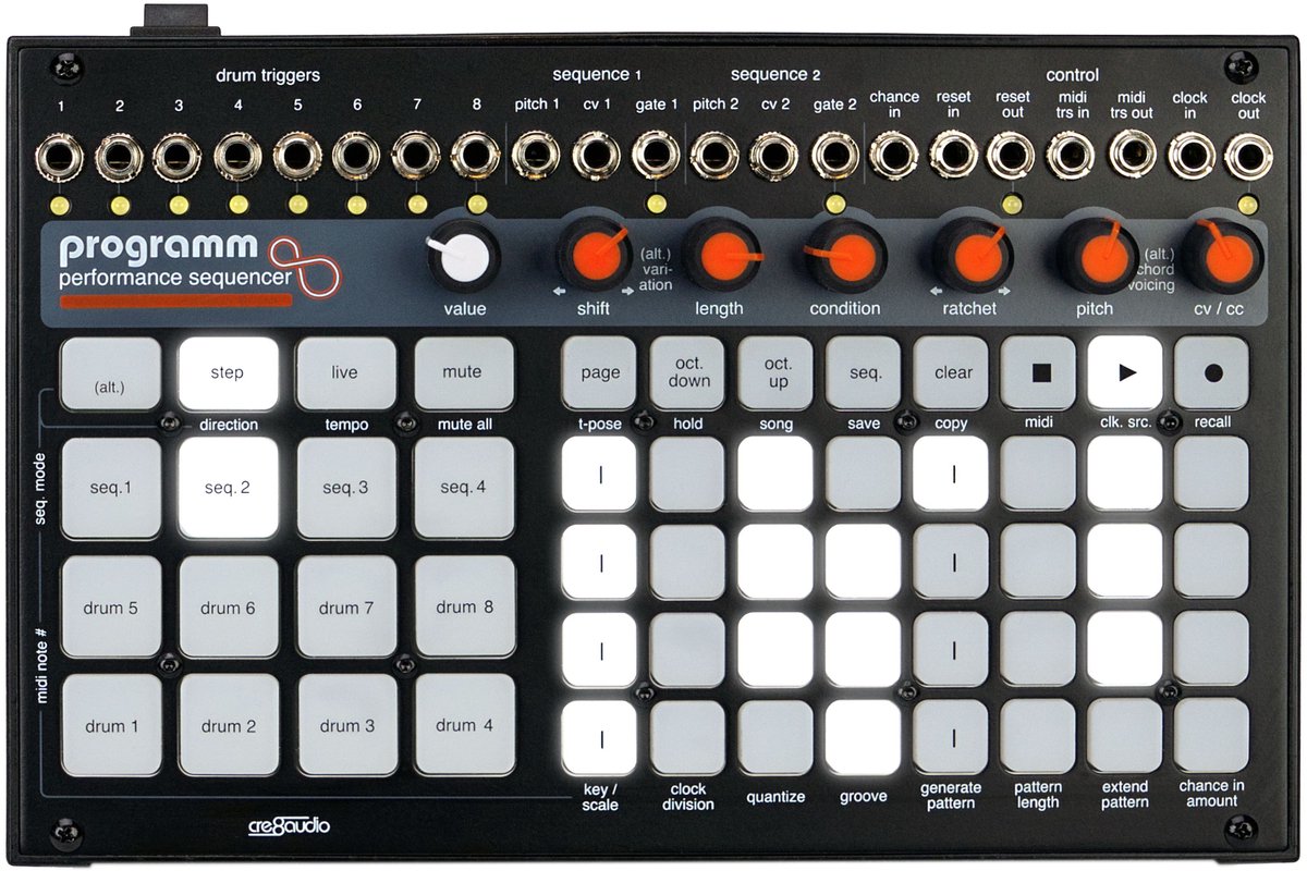 cre8audio Programm - sequencer