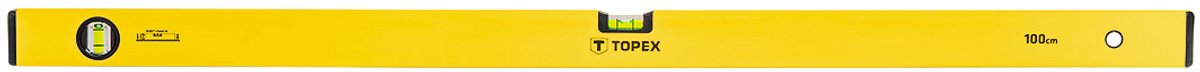 Topex Type 500 Serie - Aluminium Waterpas - 100 cm - 2 Libellen