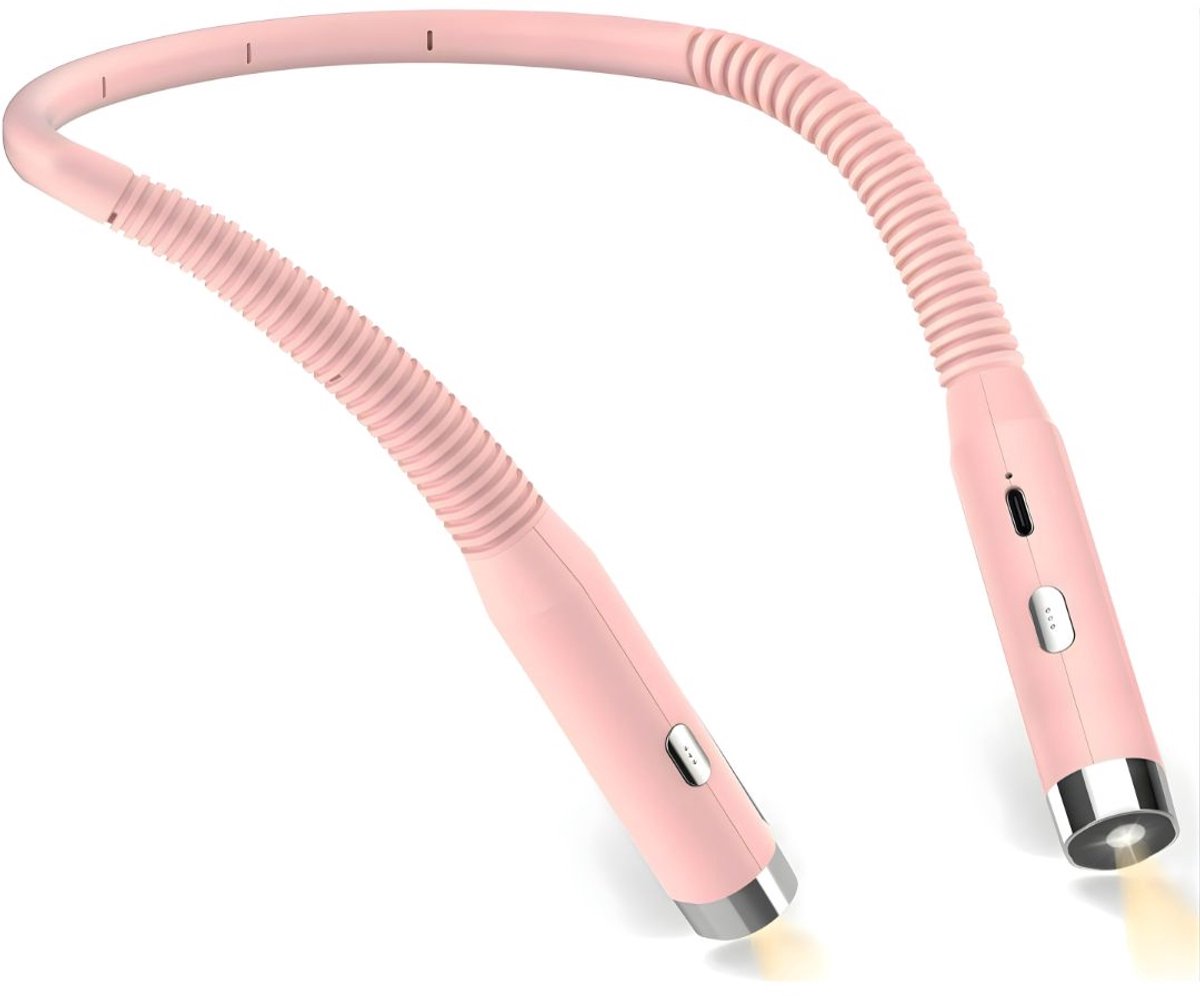 DnA® Neklamp - Neklampje Voor Haakwerk - Neklamp Oplaadbaar - Nekleeslamp - Neklampje - Roze - 2cm x 20cm x 25cm