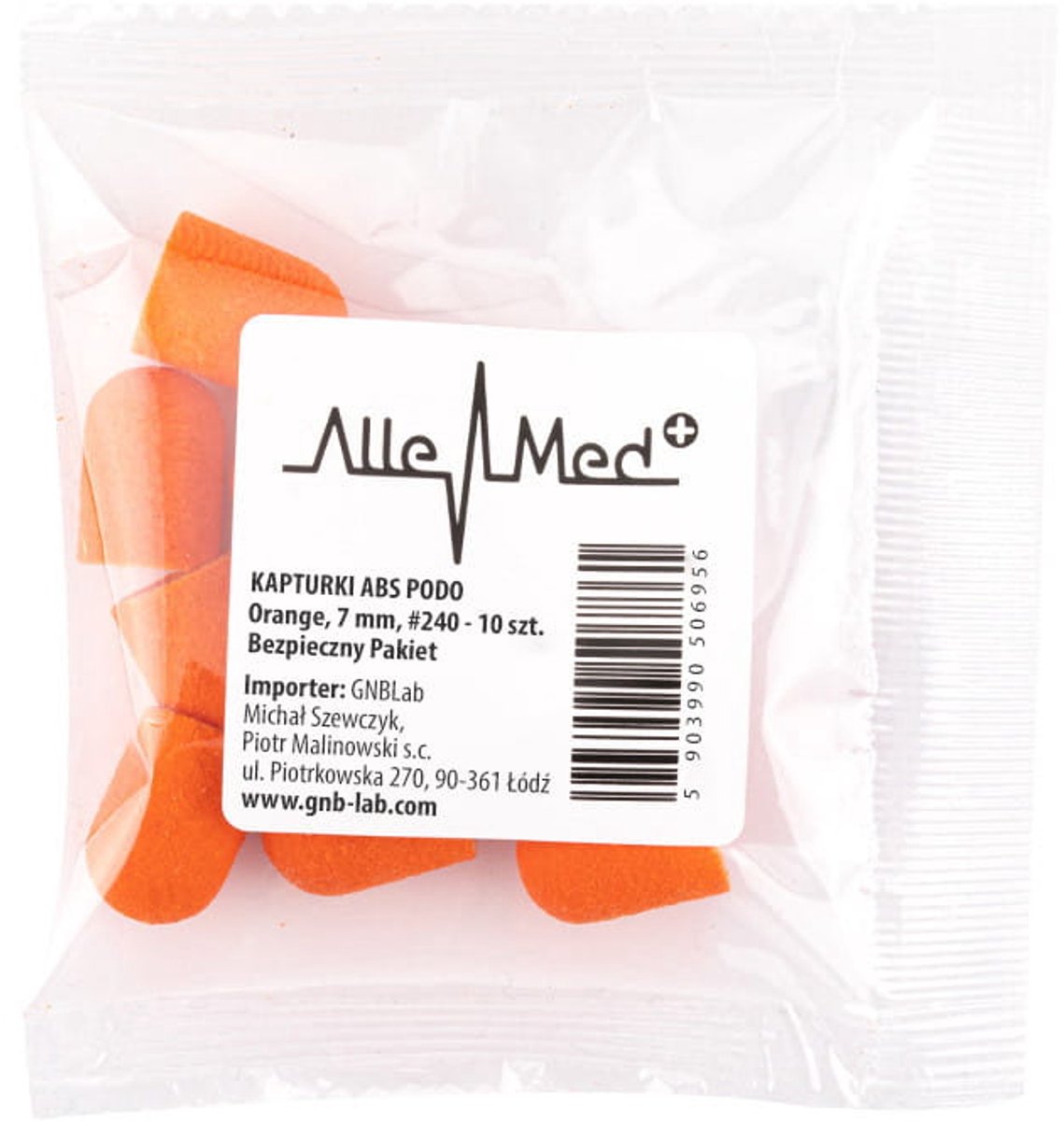 Allemed ABS - Pedicure Caps - 7mm - Gradatie 240 - 10 stuks