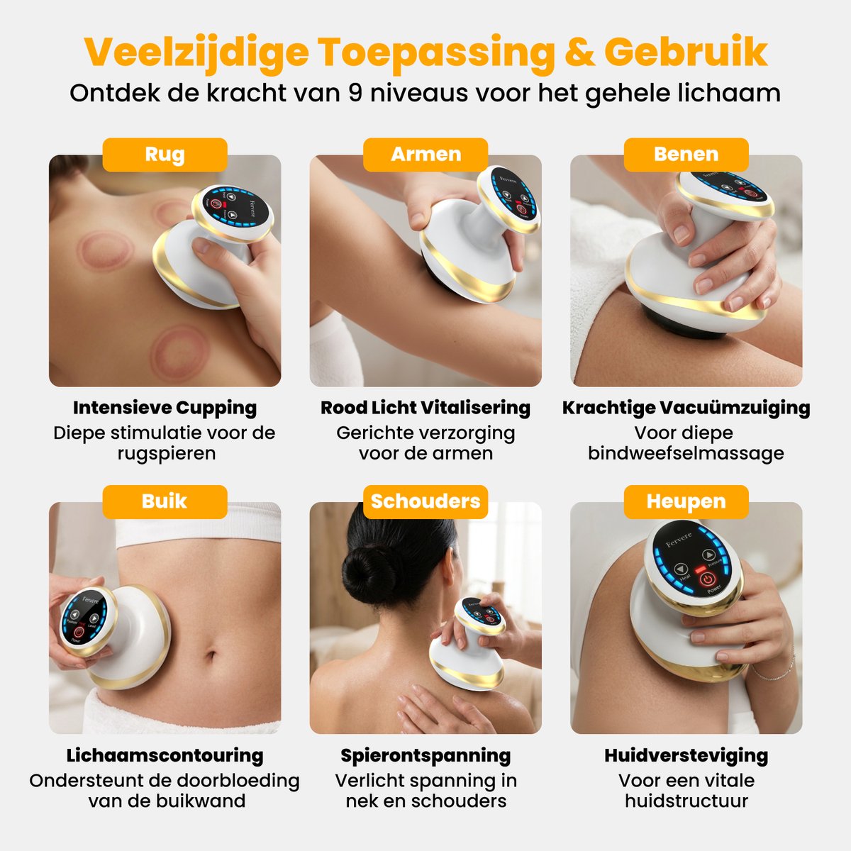 Fervere Anti Cellulite - Elektrisch Cupping & Warmte thumbnail 5