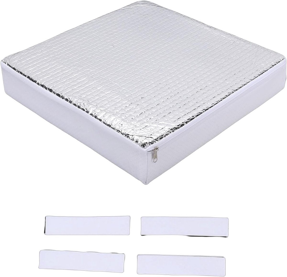 Isolatie voor RV Daken met 3 Laags Structuur en Reflectiefoppervlak, Geschikt voor 14 Inch Openingen, Inclusief Bevestigingsmaterialen