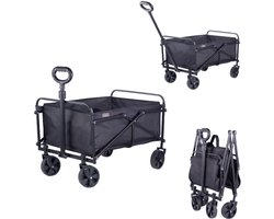 Cabino Bolderkar Opvouwbaar – Bolderwagen – Compact Inklapbaar – Zwart – Geschikt tot 50 kg