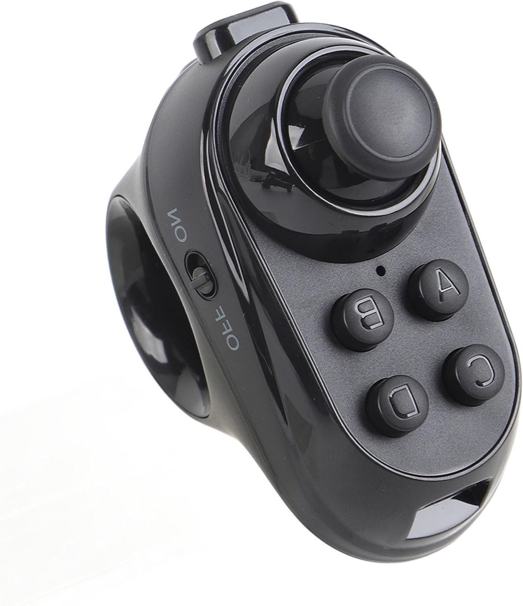 Draadloze Bluetooth Gamepad voor VR, Geschikt voor Videogames, Selfies en Presentaties met Geluidsaanpassing voor Tablet, Laptop en Smartphone